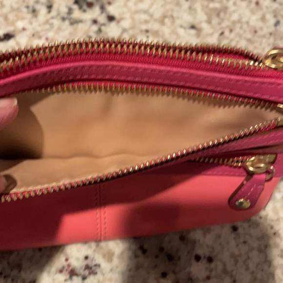 Coach wristlet. Pink and magenta. Gently used. - Picture 4 of 7